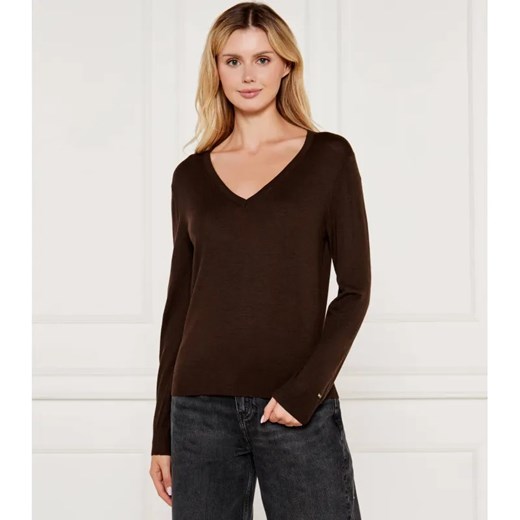 Tommy Hilfiger Wełniany sweter | Regular Fit ze sklepu Gomez Fashion Store w kategorii Swetry damskie - zdjęcie 184344960