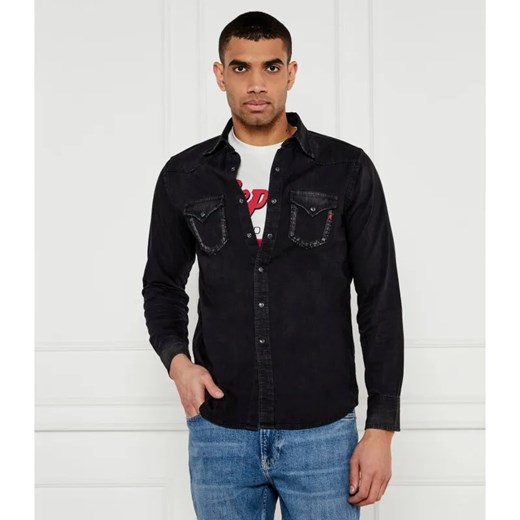 Replay Jeansowa koszula | Regular Fit Replay S wyprzedaż Gomez Fashion Store