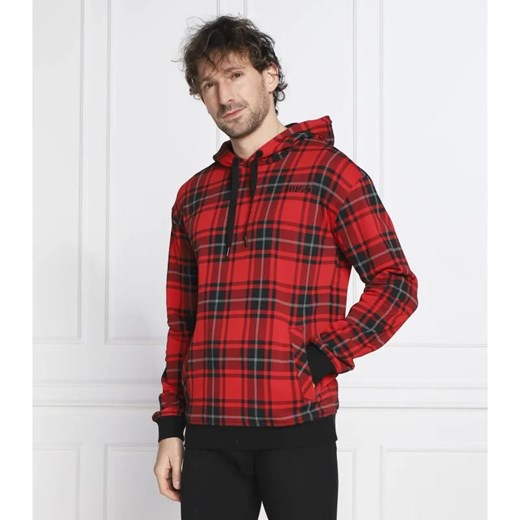 Hugo Bodywear Bluza Checked Sweat Hood | Regular Fit ze sklepu Gomez Fashion Store w kategorii Bluzy męskie - zdjęcie 184345233