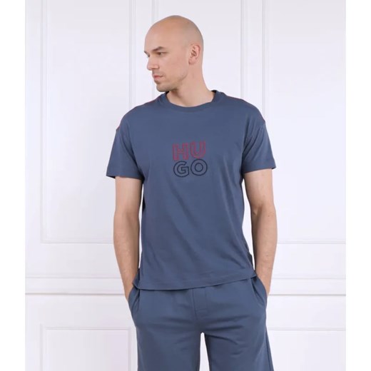 Hugo Bodywear T-shirt Stacked | Regular Fit ze sklepu Gomez Fashion Store w kategorii T-shirty męskie - zdjęcie 184345361