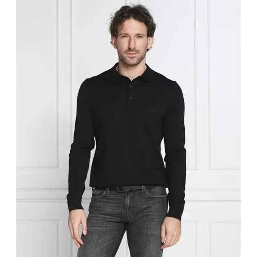 BOSS BLACK Wełniane polo | Regular Fit ze sklepu Gomez Fashion Store w kategorii T-shirty męskie - zdjęcie 184345412
