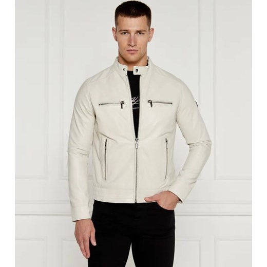 Karl Lagerfeld Skórzana kurtka | Regular Fit ze sklepu Gomez Fashion Store w kategorii Kurtki męskie - zdjęcie 184345494