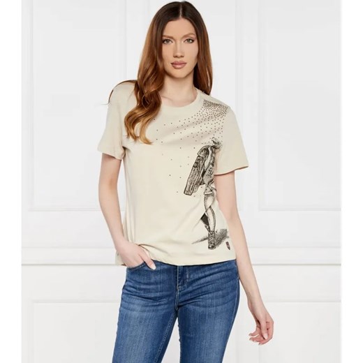 Aeronautica Militare T-shirt | Regular Fit ze sklepu Gomez Fashion Store w kategorii Bluzki damskie - zdjęcie 184345513