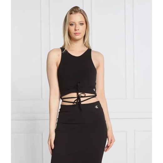 Calvin Klein Jeans Top | Cropped Fit ze sklepu Gomez Fashion Store w kategorii Bluzki damskie - zdjęcie 184345574