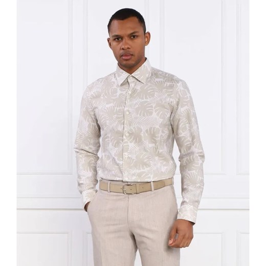 BOSS BLACK Koszula C-HAL-kent-C1-223 | Casual fit | z dodatkiem lnu ze sklepu Gomez Fashion Store w kategorii Koszule męskie - zdjęcie 184345693