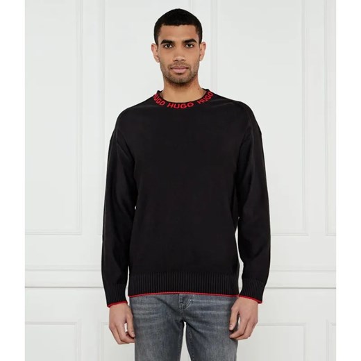 HUGO Sweter Smarlo | Oversize fit ze sklepu Gomez Fashion Store w kategorii Swetry męskie - zdjęcie 184345701