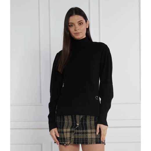 TWINSET Wełniany golf | Regular Fit | z dodatkiem kaszmiru ze sklepu Gomez Fashion Store w kategorii Swetry damskie - zdjęcie 184345761