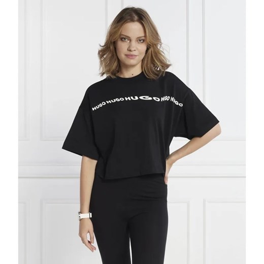 HUGO T-shirt Tee_6 | Cropped Fit ze sklepu Gomez Fashion Store w kategorii Bluzki damskie - zdjęcie 184345832