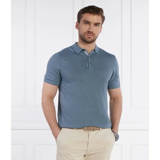 Windsor Lniane polo 13 Lindo-PB | Regular Fit ze sklepu Gomez Fashion Store w kategorii T-shirty męskie - zdjęcie 184345854