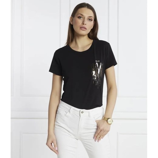 Liu Jo Sport T-shirt | Regular Fit ze sklepu Gomez Fashion Store w kategorii Bluzki damskie - zdjęcie 184345973