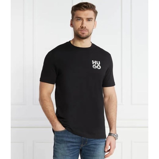 HUGO T-shirt Detzington241 | Regular Fit ze sklepu Gomez Fashion Store w kategorii T-shirty męskie - zdjęcie 184346032