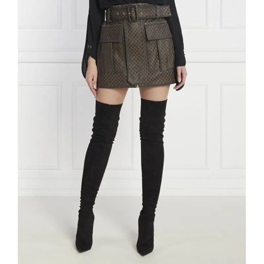 Balmain Skórzana spódnica ze sklepu Gomez Fashion Store w kategorii Spódnice - zdjęcie 184346053