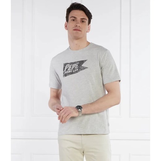 Pepe Jeans London T-shirt SINGLE CARDIFF | Regular Fit ze sklepu Gomez Fashion Store w kategorii T-shirty męskie - zdjęcie 184346132