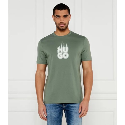 HUGO T-shirt Dalayer | Regular Fit ze sklepu Gomez Fashion Store w kategorii T-shirty męskie - zdjęcie 184346152