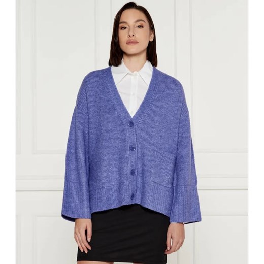 Patrizia Pepe Kardigan | Loose fit | z dodatkiem wełny ze sklepu Gomez Fashion Store w kategorii Swetry damskie - zdjęcie 184346212
