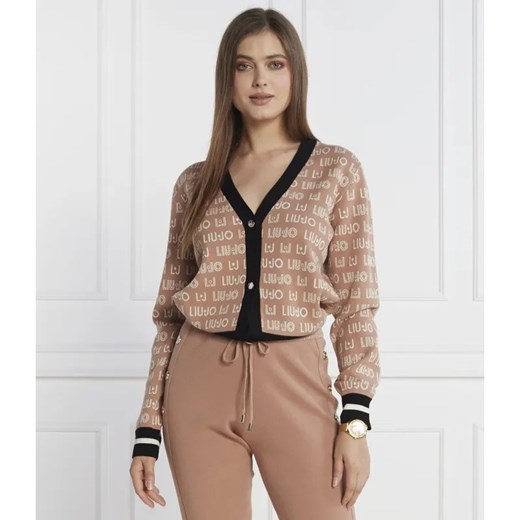 Liu Jo Sport Kardigan magila aperta | Regular Fit ze sklepu Gomez Fashion Store w kategorii Swetry damskie - zdjęcie 184346430
