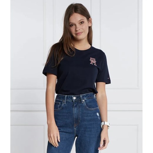 Tommy Hilfiger T-shirt IMD MDRN REG C-NK SS | Regular Fit ze sklepu Gomez Fashion Store w kategorii Bluzki damskie - zdjęcie 184346433