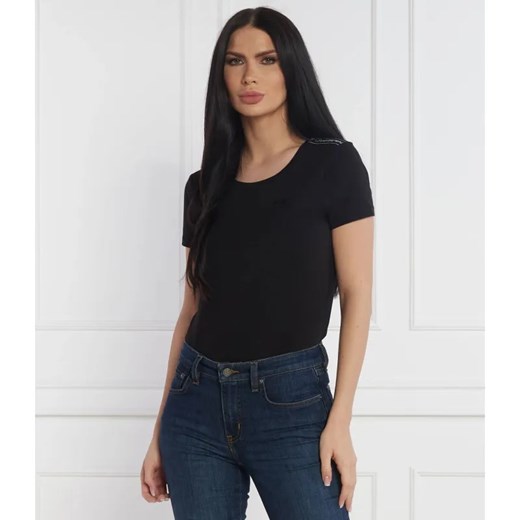 EA7 T-shirt | Slim Fit ze sklepu Gomez Fashion Store w kategorii Bluzki damskie - zdjęcie 184346460
