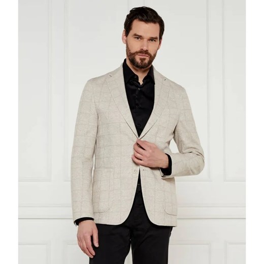 BOSS BLACK Marynarka C-Hanry-J-252 | Slim Fit | z dodatkiem lnu ze sklepu Gomez Fashion Store w kategorii Marynarki męskie - zdjęcie 184346474