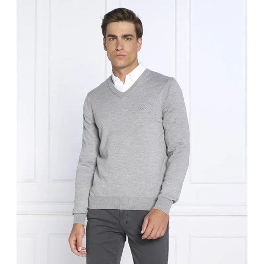 BOSS BLACK Wełniany sweter Baram-L | Regular Fit ze sklepu Gomez Fashion Store w kategorii Swetry męskie - zdjęcie 184346521