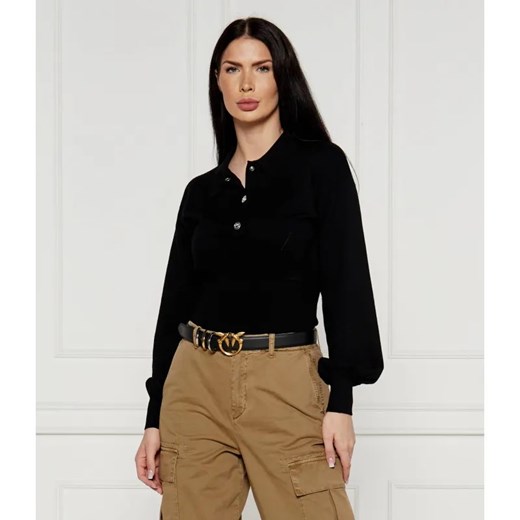 Pinko Wełniany sweter RIMONTAGGIO COSTINA | Regular Fit ze sklepu Gomez Fashion Store w kategorii Swetry damskie - zdjęcie 184346550