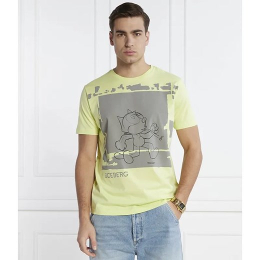 Iceberg T-shirt | Regular Fit ze sklepu Gomez Fashion Store w kategorii T-shirty męskie - zdjęcie 184346614