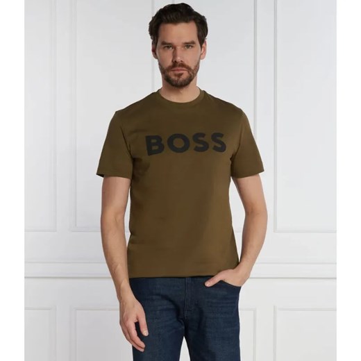 BOSS ORANGE T-shirt Thinking 1 | Regular Fit ze sklepu Gomez Fashion Store w kategorii T-shirty męskie - zdjęcie 184346674
