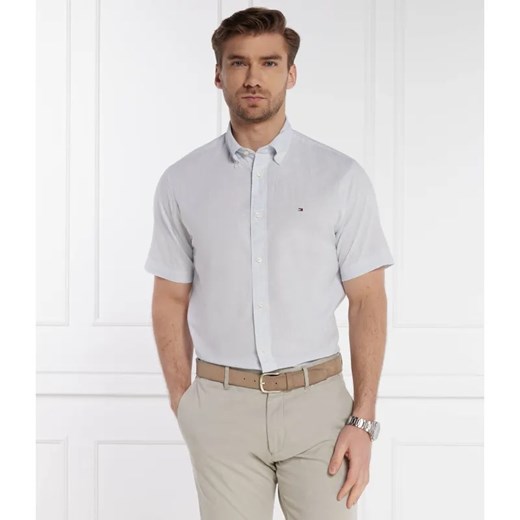 Tommy Hilfiger Koszula | Regular Fit | z dodatkiem lnu Tommy Hilfiger L Gomez Fashion Store wyprzedaż