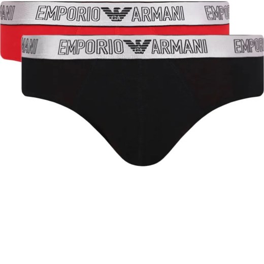 Emporio Armani Slipy 2-pack ze sklepu Gomez Fashion Store w kategorii Majtki męskie - zdjęcie 184346722