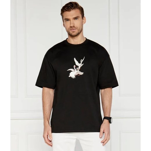 HUGO T-shirt Asil HUGO X LES BENJAMINS | Relaxed fit ze sklepu Gomez Fashion Store w kategorii T-shirty męskie - zdjęcie 184346724