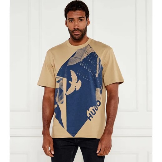 HUGO T-shirt Didove | Regular Fit ze sklepu Gomez Fashion Store w kategorii T-shirty męskie - zdjęcie 184346761