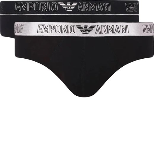 Emporio Armani Slipy 2-pack ze sklepu Gomez Fashion Store w kategorii Majtki męskie - zdjęcie 184346851