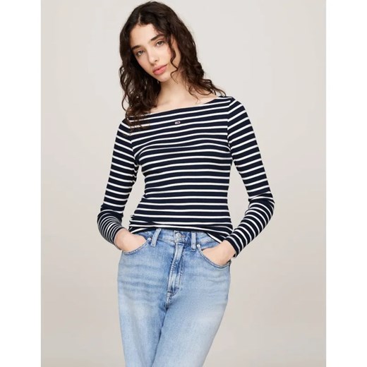 Tommy Jeans Bluzka BRETON | Slim Fit ze sklepu Gomez Fashion Store w kategorii Bluzki damskie - zdjęcie 184346881