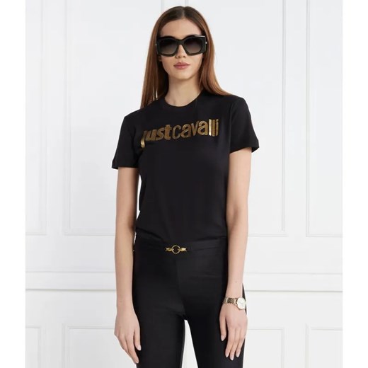 Just Cavalli T-shirt | Regular Fit ze sklepu Gomez Fashion Store w kategorii Bluzki damskie - zdjęcie 184347002