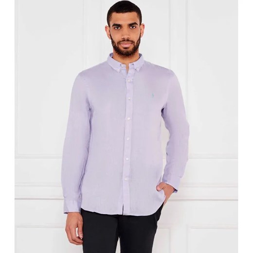 POLO RALPH LAUREN Lniana koszula | Slim Fit ze sklepu Gomez Fashion Store w kategorii Koszule męskie - zdjęcie 184347030