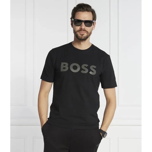 BOSS GREEN T-shirt Tee 8 | Slim Fit | stretch ze sklepu Gomez Fashion Store w kategorii T-shirty męskie - zdjęcie 184347101