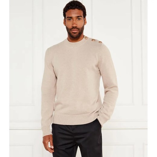 Balmain Wełniany sweter | Regular Fit | z dodatkiem kaszmiru ze sklepu Gomez Fashion Store w kategorii Swetry męskie - zdjęcie 184347173