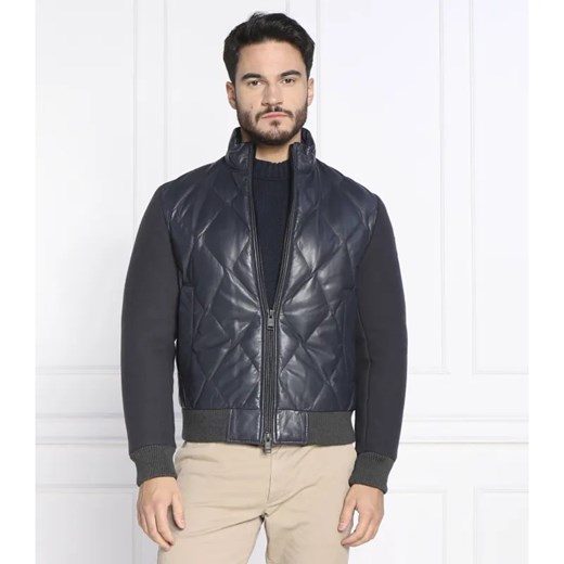 BOSS ORANGE Skórzana kurtka Jomix | Regular Fit ze sklepu Gomez Fashion Store w kategorii Kurtki męskie - zdjęcie 184347221