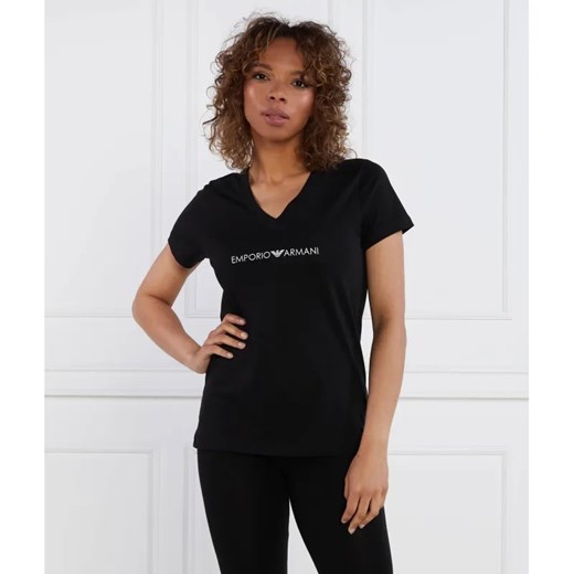 Emporio Armani T-shirt | Regular Fit ze sklepu Gomez Fashion Store w kategorii Bluzki damskie - zdjęcie 184347392