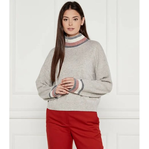 Tommy Hilfiger Wełniany sweter | Loose fit | z dodatkiem kaszmiru ze sklepu Gomez Fashion Store w kategorii Swetry damskie - zdjęcie 184347402