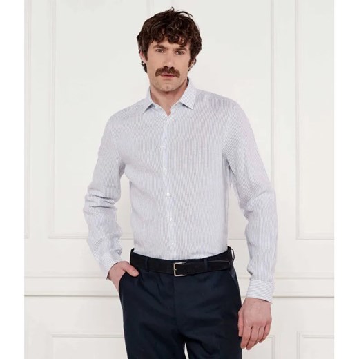 Calvin Klein Lniana koszula | Slim Fit ze sklepu Gomez Fashion Store w kategorii Koszule męskie - zdjęcie 184347422