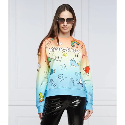Dsquared2 Bluza Cartoon Cool | Regular Fit ze sklepu Gomez Fashion Store w kategorii Bluzy damskie - zdjęcie 184347544