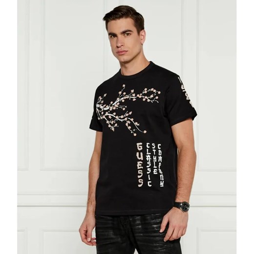 GUESS T-shirt JAPANESE TREE | Regular Fit ze sklepu Gomez Fashion Store w kategorii T-shirty męskie - zdjęcie 184347644