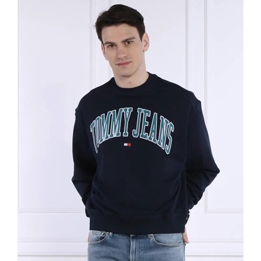 Tommy Jeans Bluza BOXY POP VARSITY CREW | Oversize fit ze sklepu Gomez Fashion Store w kategorii Bluzy męskie - zdjęcie 184347691