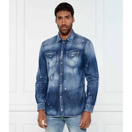 Dsquared2 Jeansowa koszula | Relaxed fit ze sklepu Gomez Fashion Store w kategorii Koszule męskie - zdjęcie 184347731