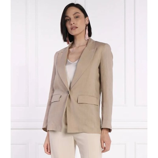 Marella SPORT Lniana marynarka AFRO | Regular Fit ze sklepu Gomez Fashion Store w kategorii Marynarki damskie - zdjęcie 184347761