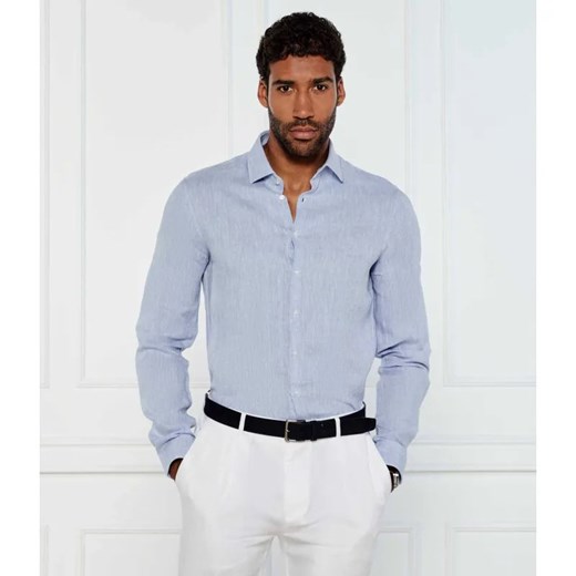 Calvin Klein Lniana koszula | Slim Fit ze sklepu Gomez Fashion Store w kategorii Koszule męskie - zdjęcie 184347800