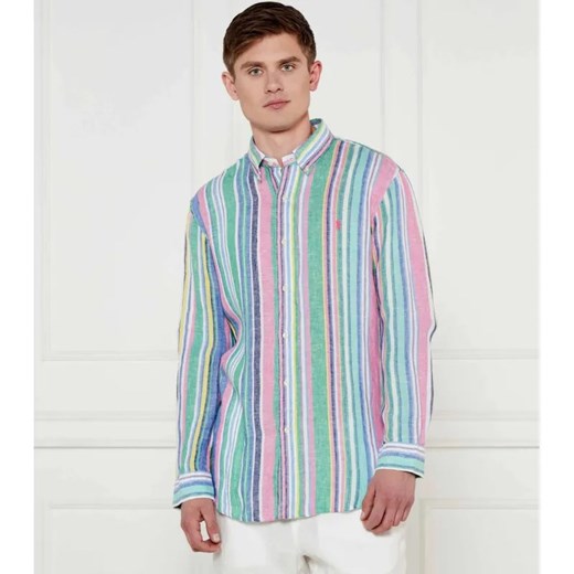 POLO RALPH LAUREN Lniana koszula | Custom fit Polo Ralph Lauren XL okazyjna cena Gomez Fashion Store