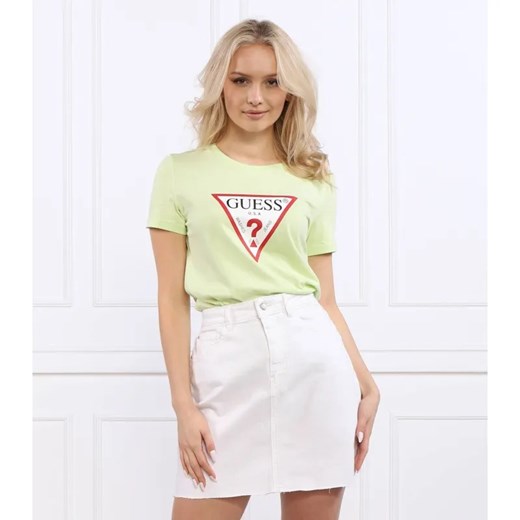 GUESS T-shirt ORIGINAL | Regular Fit ze sklepu Gomez Fashion Store w kategorii Bluzki damskie - zdjęcie 184347884