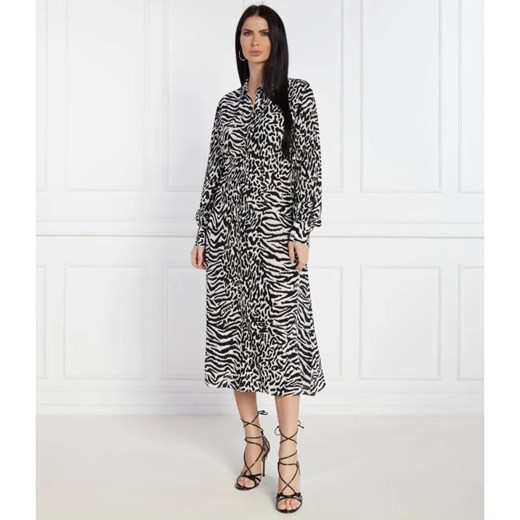 Karl Lagerfeld Sukienka z paskiem animal print ze sklepu Gomez Fashion Store w kategorii Sukienki - zdjęcie 184348091
